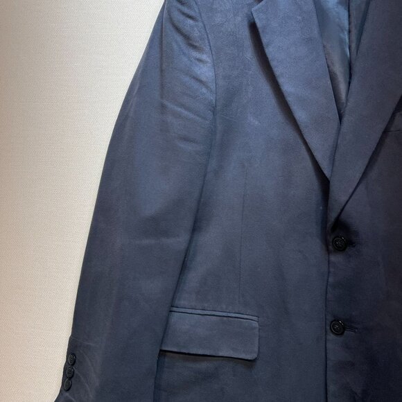 Jeffrey Banks Men's Supra Suede Sport Coat Suit Jacket Long Sleeve Size 42 Blue - Picture 9 of 13